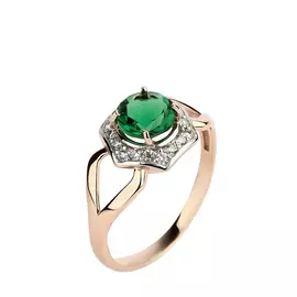 Кольцо серебряное "Дафна"