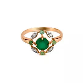 Кольцо серебряное, "Дебора"