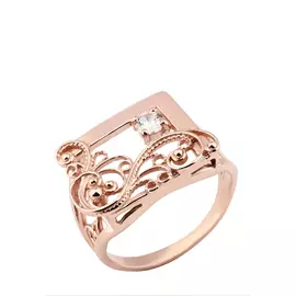 Кольцо серебряное "Диана"