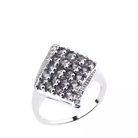 Кольцо серебряное "Доминика"