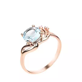 Кольцо серебряное "Джанет"