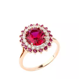 Кольцо серебряное "Дженис"