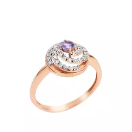 Кольцо серебряное "Феерия чувств"