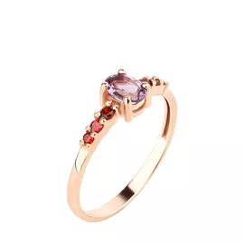 Кольцо серебряное "Гретта"