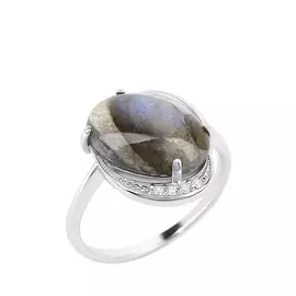 Кольцо серебряное "Элегия"