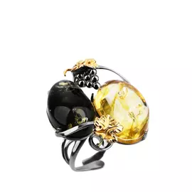 Кольцо серебряное "Каролина"