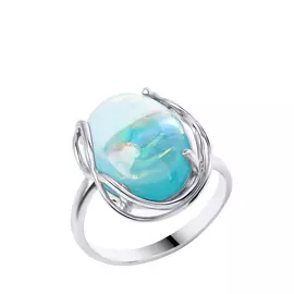 Кольцо серебряное "Лина"