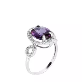 Кольцо серебряное "Марго"