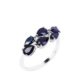 Кольцо серебряное "Нежная нимфа"