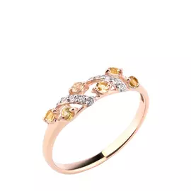 Кольцо серебряное "Обаяние нежности"