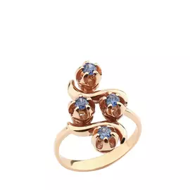 Кольцо серебряное "Притягательная сила"