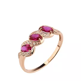 Кольцо серебряное "Симфония"