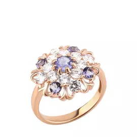 Кольцо серебряное "Синтия"