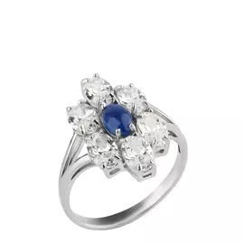 Кольцо серебряное "Ванесса"