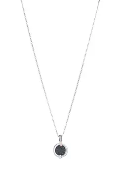 Колье серебряное с бриллиантом "Венера"