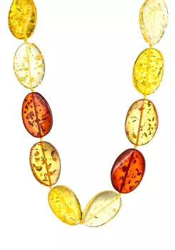 Колье "Янтарное солнце"