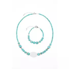 Комплект (бусы, браслет) "Мелания"