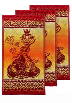 Комплект полотенец "Змейка", 3 шт.