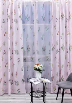 Комплект портьер с тюлем "Цветочный бриз"