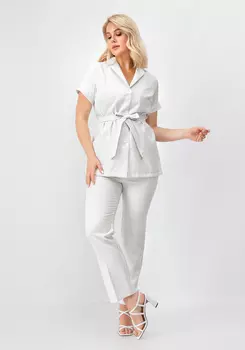 Костюм блуза и брюки в полоску