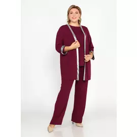 Костюм:блуза, кардиган и брюки из трикотажа