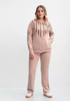 Костюм со стразами (бомбер и брюки)