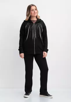 Костюм со стразами (толстовка и брюки)