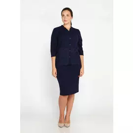 Костюм:юбка и пиджак с кружевной отделкой