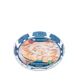 Круглая форма для выпечки, жаропрочное стекло