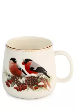 Кружка фарфоровая "Снегири"