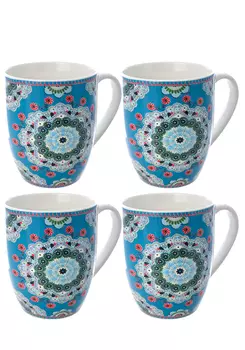 Кружки с этническим рисунком, 4 шт.