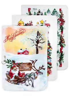 Кухонные полотенца "Новый год", 3 шт.