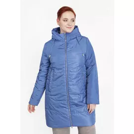 Куртка прямого кроя на молнии с капюшоном