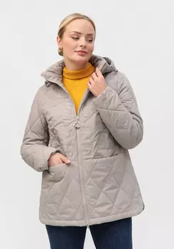 Куртка стеганая фактурная с капюшоном