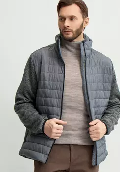 Куртка стеганая с рукавами из трикотажа