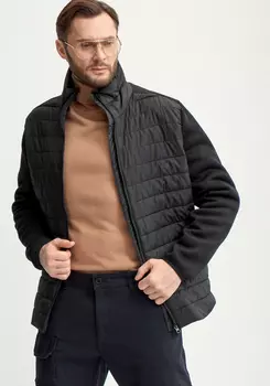 Куртка стеганая с рукавами из трикотажа