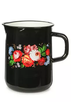 Кувшин эмалированный "Жостовские мотивы"