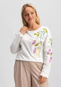 Лонгслив с вышивкой
