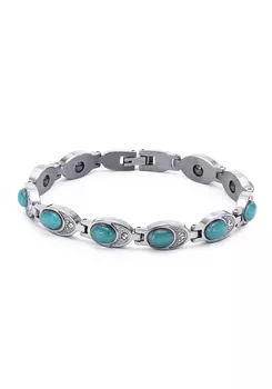 Магнитный браслет из стали "Лагуна"