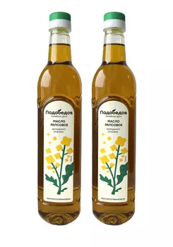 Масло рапсовое нерафинированное, 2 шт.