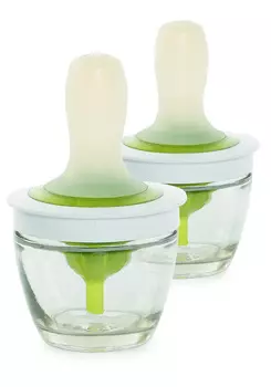 Маслёнка с силиконовой кистью, 2 шт.