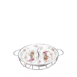 Менажница из каменной керамики на подставке