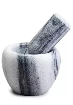 Мраморная ступка с пестиком