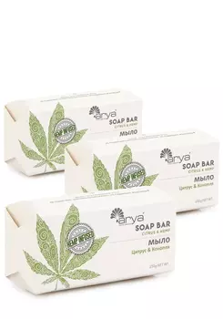 Мыло "Масло семян конопли и цитрус", 3 шт.