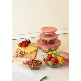 Набор: 15 герметичных стеклянных контейнеров