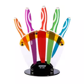 Набор: 5 ножей на подставке «De Luxe»