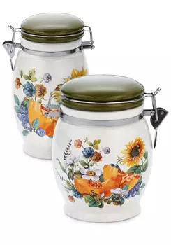 Набор банок с клипсой "Урожай", 2 шт.