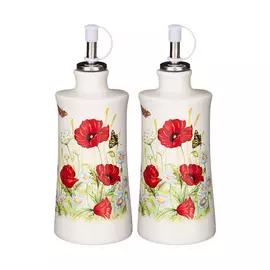Набор для масла и уксуса «Полевые маки»