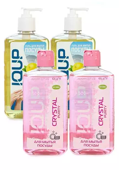 Набор гелей для посуды, 4 шт.