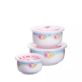 Набор керамических контейнеров с крышками 6 шт